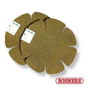 🍃2/$20🍃Bosmere F521 2-Pack 16" Cloverleaf Basket Liners Coco Fiber Green/Brown